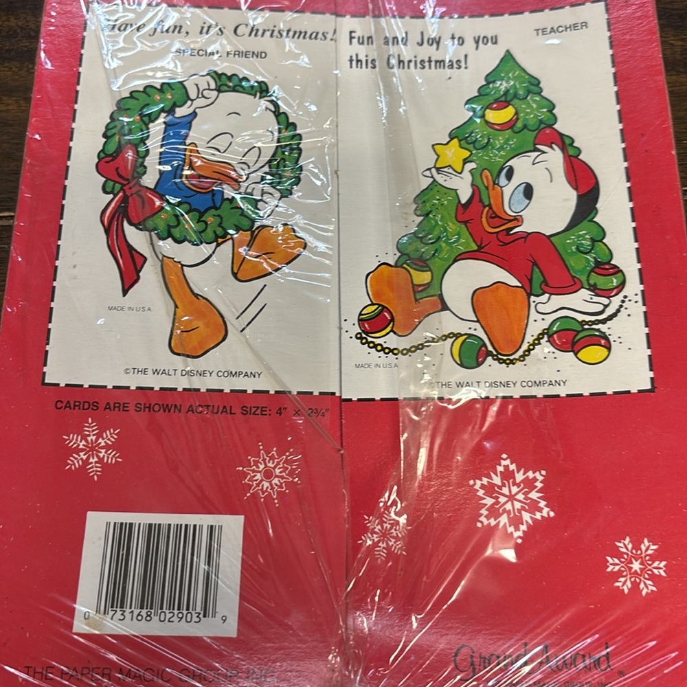 Vintage 1986 Duck Tails‎ Christmas Cards. 30 cards with mailable envelopes - Picture 6 of 6